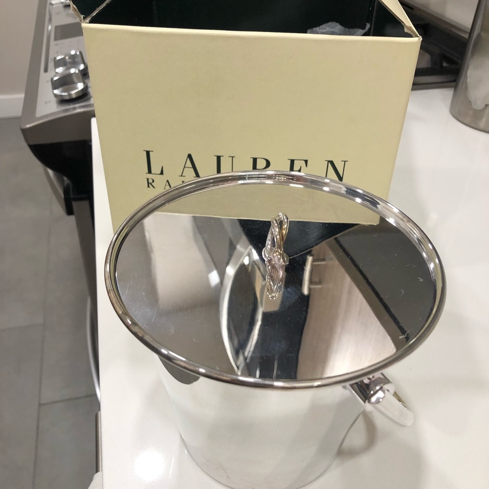 RALPH LAUREN Vows Silver Plate Ice Bucket 5"
